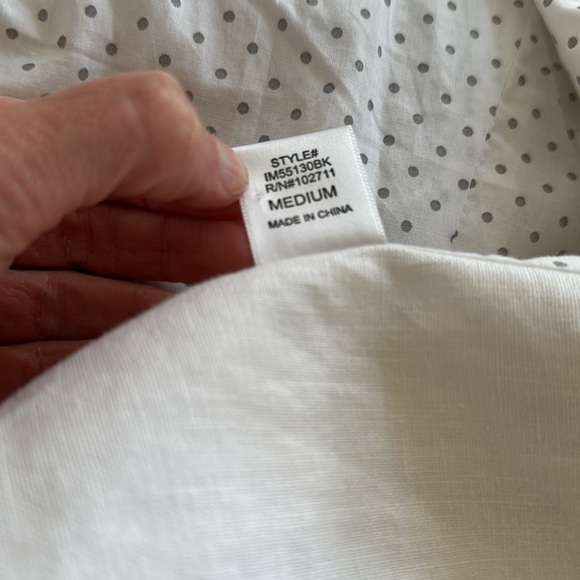 Gibson brand white linen blazer jacket size medium EUC denim - Picture 7 of 7